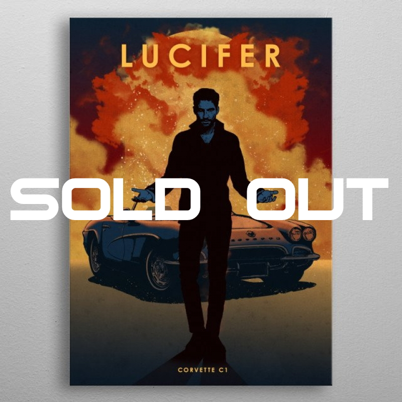 Displate Metall-Poster "Lucifer with Corvette C1" *AUSVERKAUFT*